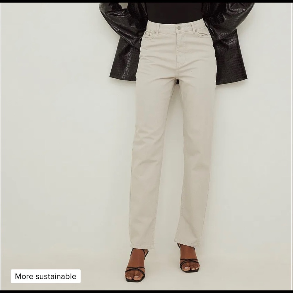 Side Slit Denim - Light Grey